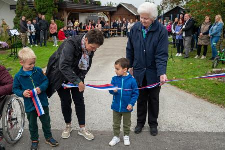 Otvoritev kanalizacije in vodovoda Vavpča vas Trata 13, foto Uroš Novina